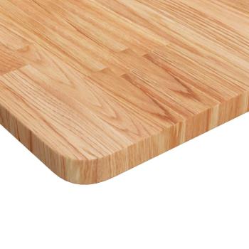 Tischplatte Quadratisch Hellbraun 90x90x2,5cm Behandelte Eiche