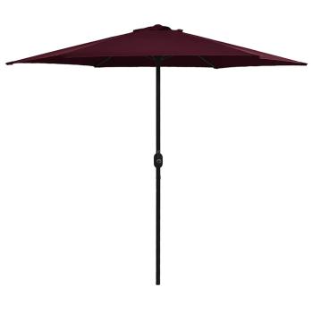 ARDEBO.de - Sonnenschirm mit Aluminium-Mast 270x246 cm Bordeauxrot