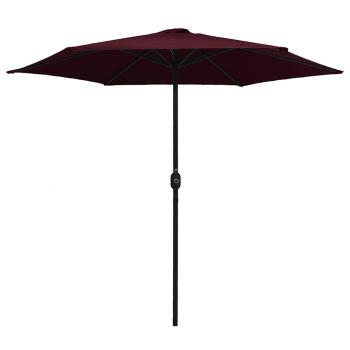 Sonnenschirm mit Aluminium-Mast 270x246 cm Bordeauxrot