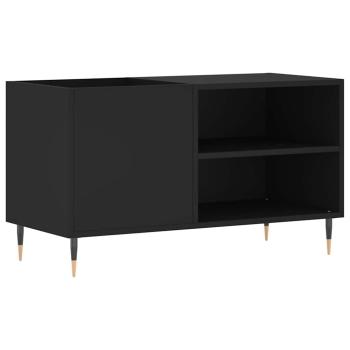 Plattenschrank Schwarz 85x38x48 cm Holzwerkstoff