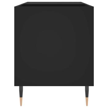 Plattenschrank Schwarz 85x38x48 cm Holzwerkstoff