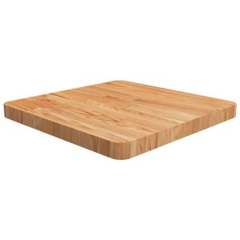 ARDEBO.de - Tischplatte Quadratisch Hellbraun 50x50x4cm Behandelte Eiche
