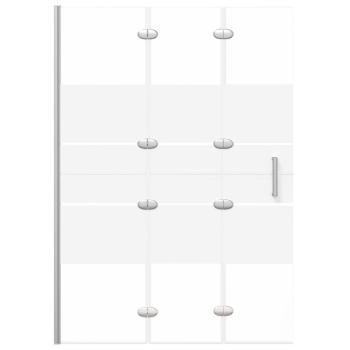 Faltbare Duschkabine ESG 100x140 cm Weiß