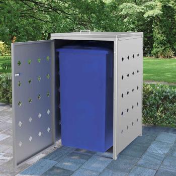ARDEBO.de - Mülltonnenbox für 1 Tonne 240 L Edelstahl