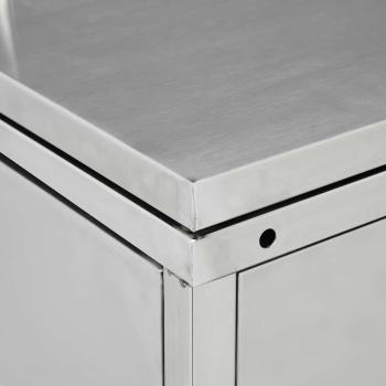 Mülltonnenbox für 1 Tonne 240 L Edelstahl