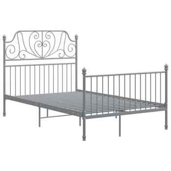 Bettgestell Grau Metall 120x200 cm