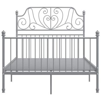 Bettgestell Grau Metall 120x200 cm