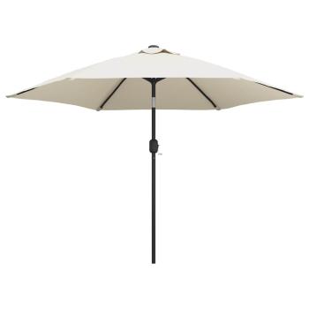 Sonnenschirm Sandweiß 3 m Stahlmast