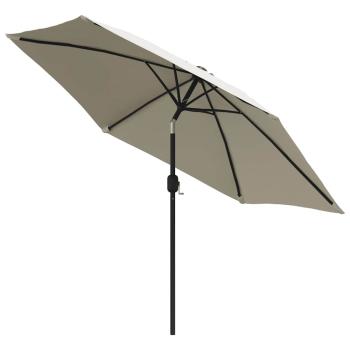 Sonnenschirm Sandweiß 3 m Stahlmast