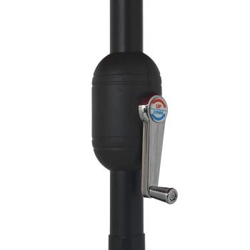 Sonnenschirm mit Metall-Mast 390 cm Taupe