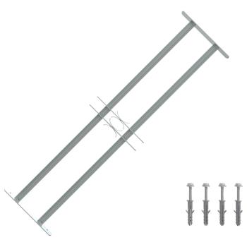ARDEBO.de - Fenstergitter Verstellbar mit 2 Querstäben 700-1050 mm