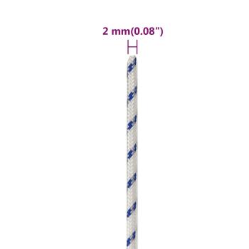 Bootsseil Weiß 2 mm 50 m Polypropylen