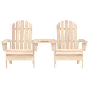 Adirondack-Gartenstühle mit Tisch Massivholz Tanne