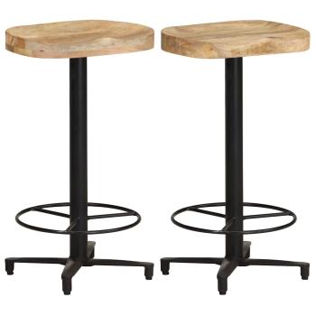 ARDEBO.de - Barhocker 2 Stk. 66 cm Mango Massivholz