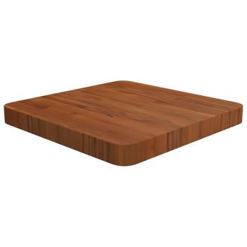 ARDEBO.de - Tischplatte Quadratisch Dunkelbraun 40x40x4cm Behandelte Eiche