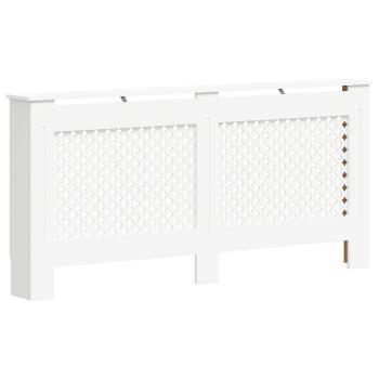 Heizkörperabdeckung Weiß 172×19×81,5 cm MDF