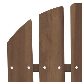 Adirondack-Gartenbank 2-Sitzer Massivholz Tanne Braun