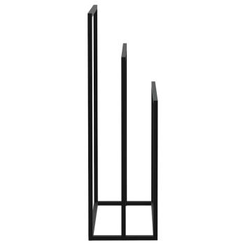 Handtuchständer Schwarz 48x24x79 cm Eisen