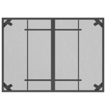 Gartentisch Anthrazit 110x80x72 cm Stahlgitter