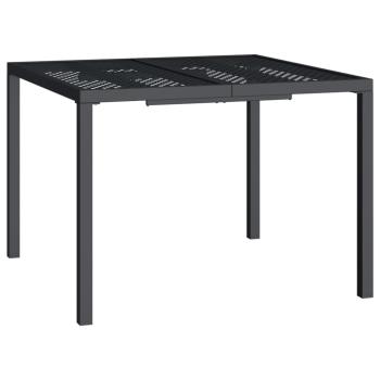 Gartentisch Anthrazit 100x100x72 cm Stahl