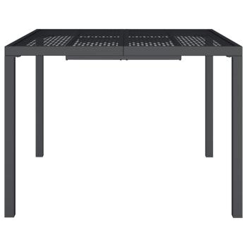 Gartentisch Anthrazit 100x100x72 cm Stahl