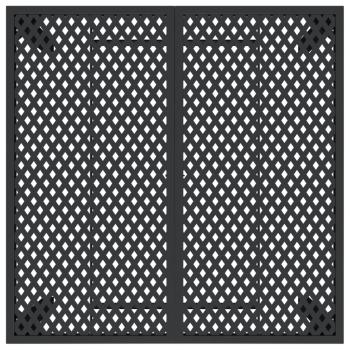 Gartentisch Anthrazit 100x100x72 cm Stahl