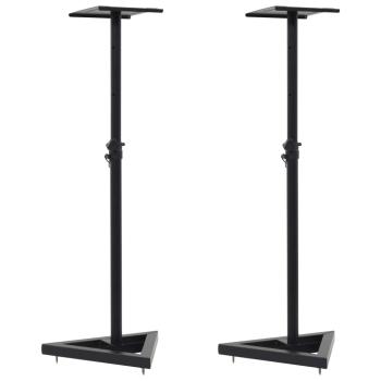 ARDEBO.de - Studio-Monitor-Lautsprecherständer 2 Stk. Schwarz Stahl