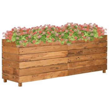 ARDEBO.de - Hochbeet 150x40x55 cm Teak Altholz und Stahl