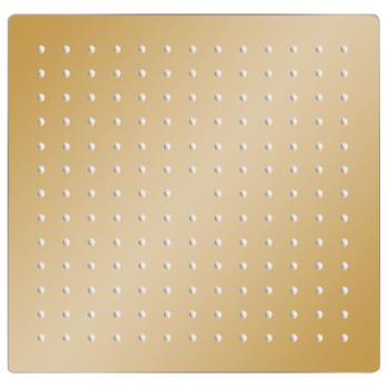 Regenbrause Edelstahl 25x25 cm Quadrat Golden