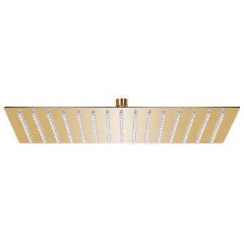 ARDEBO.de - Regenbrause Edelstahl 40x30 cm Rechteckig Golden