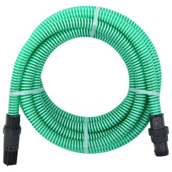 ARDEBO.de - Saugschlauch mit PVC-Anschlüssen Grün 1" 7 m PVC