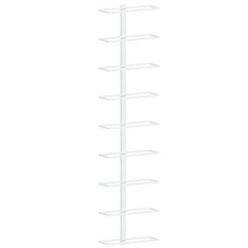 Wand-Weinregal für 9 Flaschen 2 Stk. Weiß Eisen