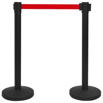 Personenleitsystem Stahl Schwarz