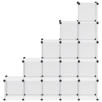 Regalsystem mit 15 Würfeln Transparent PP