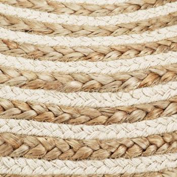 Handgefertigter Sitzpuff 45 x 30 cm Jute