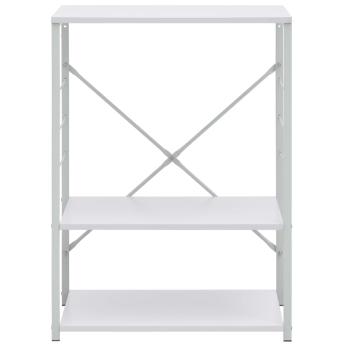 Mikrowellenregal Weiß 60×39,6×79,5 cm Holzwerkstoff