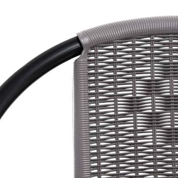 Gartenstühle 4 Stk. Rattan-Optik Kunststoff und Stahl 110 kg