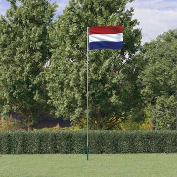 ARDEBO.de - Niederländische Flagge mit Mast 5,5 m Aluminium