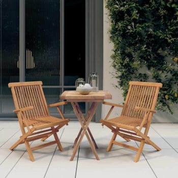 ARDEBO.de - 3-tlg. Garten-Essgruppe Massivholz Teak