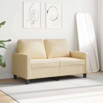 2-Sitzer-Sofa Creme 120 cm Stoff