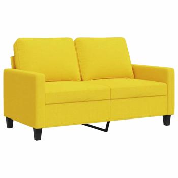 2-Sitzer-Sofa Hellgelb 120 cm Stoff