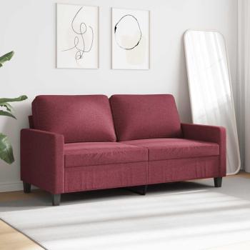 2-Sitzer-Sofa Weinrot 140 cm Stoff