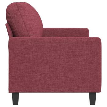 2-Sitzer-Sofa Weinrot 140 cm Stoff