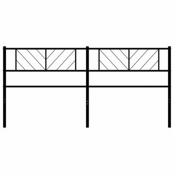 Ersatz-Kopfteil Metall Schwarz 200 cm