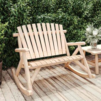 ARDEBO.de - Garten-Schaukelbank 2-Sitzer 123x96x102 cm Massivholz Fichte