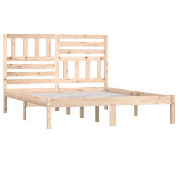 Massivholzbett ohne Matratze 120x200 cm Kiefernholz
