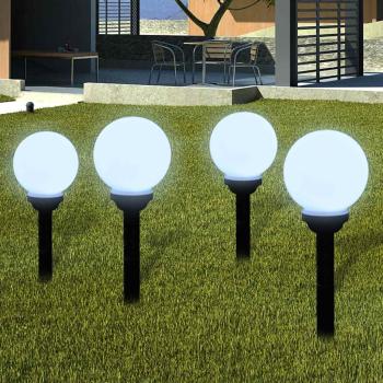 ARDEBO.de - Wegeleuchten 8 Stk. LED 15 cm mit Erdspieß