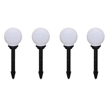 Wegeleuchten 8 Stk. LED 15 cm mit Erdspieß