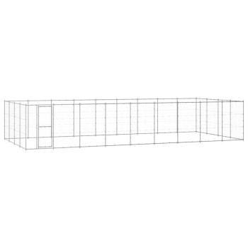 ARDEBO.de - Outdoor-Hundezwinger Verzinkter Stahl 43,56 m²