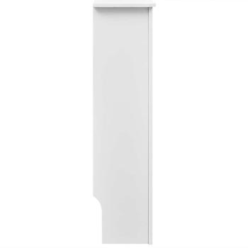 Heizkörperabdeckung 2 Stk. Weiß Holzwerkstoff 112 cm